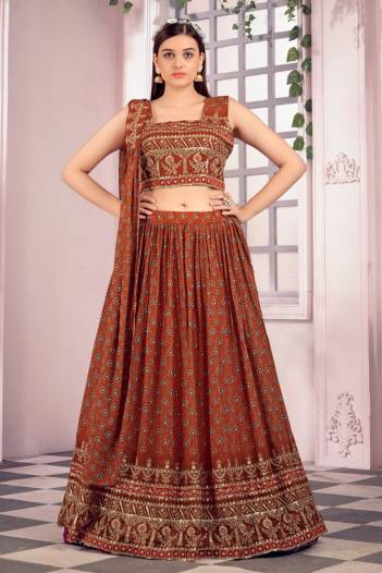 1929C By Amoha Designer Readymade Lehenga Choli Collection
